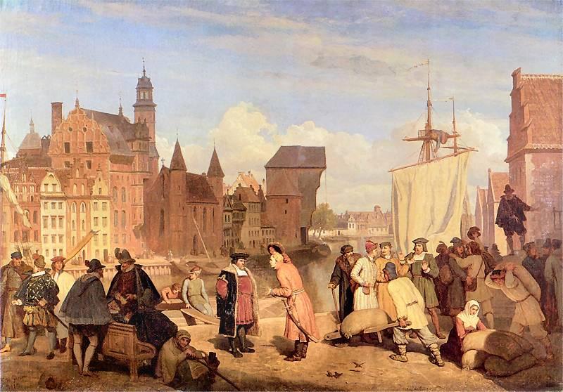 Wojciech Gerson Gdansk in the 17th century oil painting picture